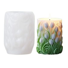 Silicone candle molds diy - 3d,