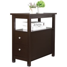 End Table with 2 Drawer and
