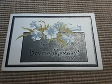Vintage 1903 In Loving Memory Card. Excellent Condition 