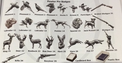 Bisley pewter lapel pin badge - lapel,
