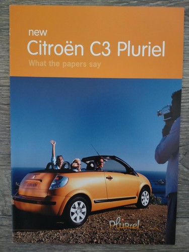 Citroen pluriel convertible - c3,