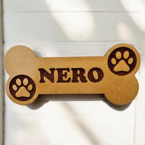 Personalised wooden dog name - personalised,