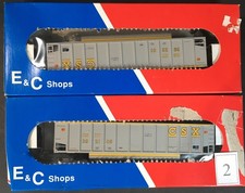 E&C SHOPS. 2 ROLLING STOCK ITEMS. Set 2. Detail in box end pic.  'NEW' HO SCALE