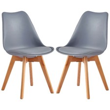 🔥 Clear stock Dining Chair Modern Contemporary Scandinav Set of 2 Jamie Lorenzo