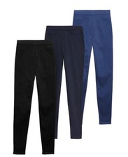 EX M&S JEGGING COSY HIGH WAISTED PLAIN FULL LENGTH LEGGING STRETCHY JEAN LADIES