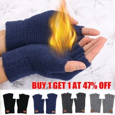 Unisex Mens Fingerless Extra