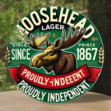 Retro TIN SIGN Moosehead Beer