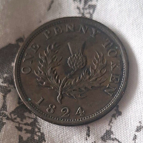Scotland 1824 one penny - scotland,
