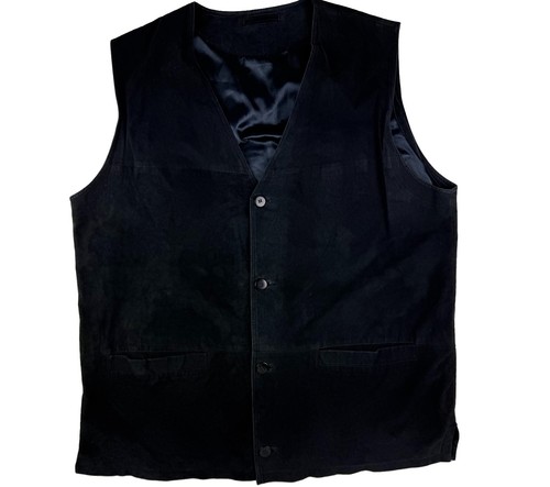 Real suede leather waistcoat - real,