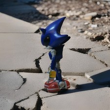 Jakks Pacific Metal Sonic 4" Figure Excellent Condition No Box Rare Collectible