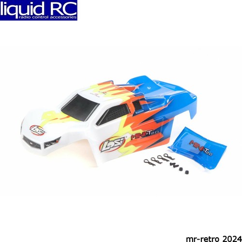 Losi 210014 body blue white - losi, blue/white