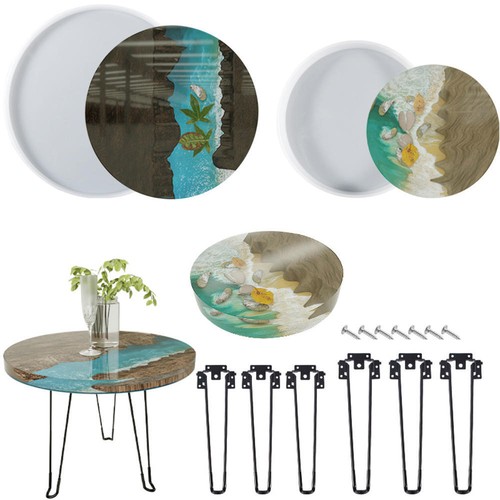 Round table resin casting mold - casting,