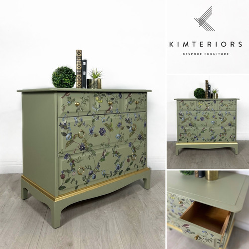Sage green stag chest - stag, of