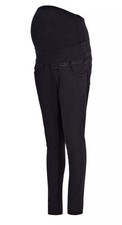 ISABELLA OLIVER SUPER STRETCH MATERNITY SKINNY JEANS  CAVIAR BLACK UK 10 BNWT