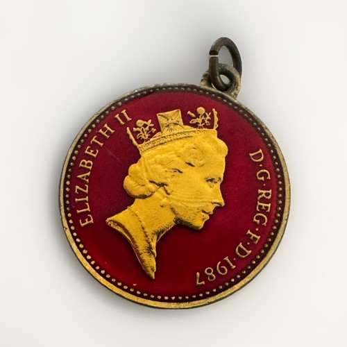 Vintage enamelled one - enamelled, pound