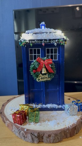 Custom christmas tardis - christmas, doctor