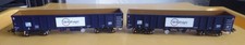 Modified MJA GBRf Twin Bogie Box Wagon Aggregates Gypsum 4F-025-15 Dapol OO