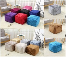 Crushed Velvet Bean Bag Living