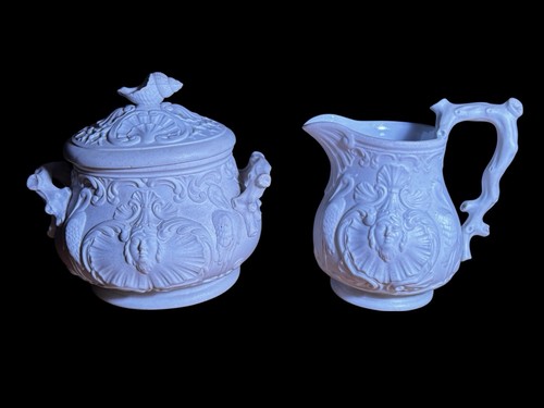 Antique parian ware creamer - parian,
