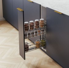 Pull Out Soft Close Wire Basket Kitchen Storage Unit 150-200mm BLUM HETTICH REJS