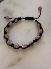 Sparkle Pink Crystal Shamballa