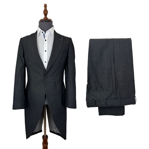 Mens charcoal grey - charcoal, tailcoat