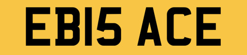Number plate private - eb,