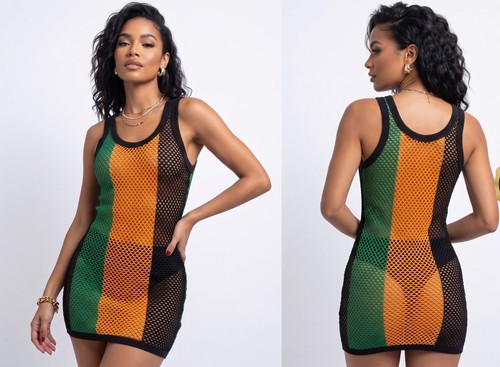 Women jamaican rasta mesh vest - jamaican,