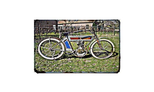 Excelsior single motorbike - single, a4