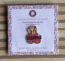 Charlie Bear Pin Badge  - 'Forever Friend Pin Pal 2022’