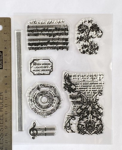 Clear rubber stamp background - rubber,