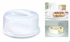 Plastic cake box round - box,