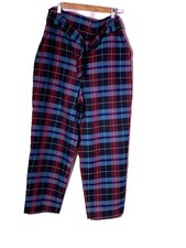 Zara Womens Tartan Trousers Size XL 