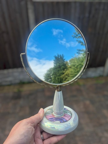 Vintage iridescent porcelain - iridescent,
