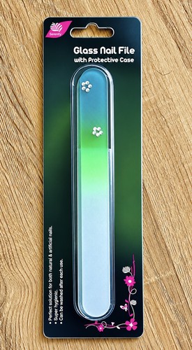 Large 25cm glass - 18.25cm, file