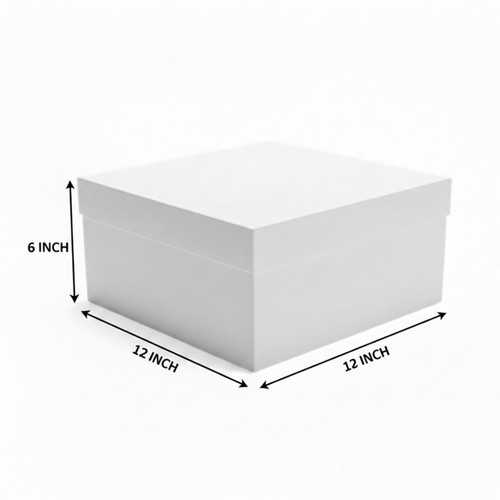 White square cake boxes - square,