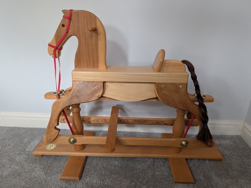 Solid wooden rocking horse - solid,