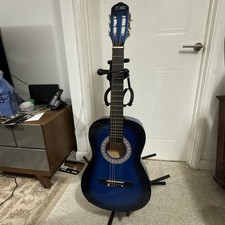 3rd Avenue classical acoustic guitar in a blue burst finish