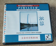 Pimsleur English for Cantonese Speakers 9 CD Set vgc free postage