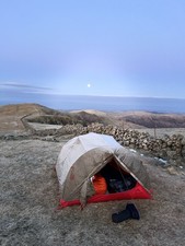 MSR  Mutha Hubba NX 3-Person Backpacking Tent Green/Red