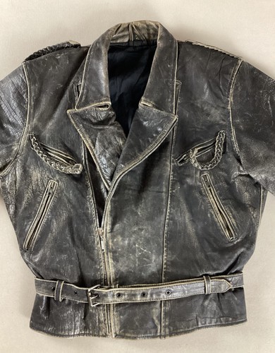 Vintage distressed leather - distressed,