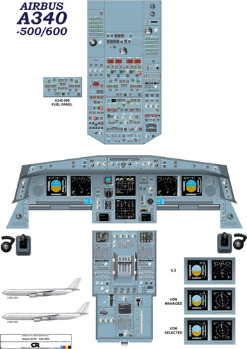 Airbus a340 500 - a340-500/600, cockpit