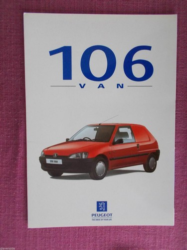Peugeot 106 van sales brochure - sales,