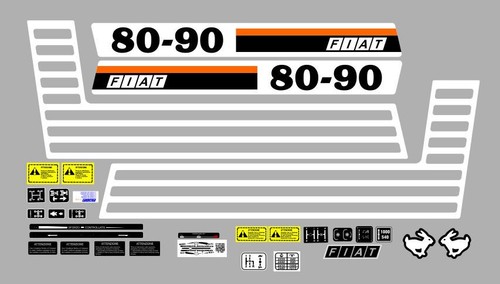 Fiatagri mono sticker - 90,