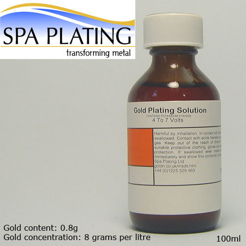 Gold brush plating - gold, solution