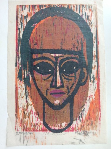 Woodcut portrait maj - by,