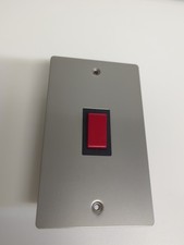Cooker Switch 45A Satin Chrome
