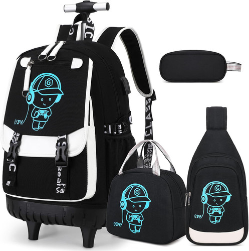 Rolling backpack for boys - backpack,