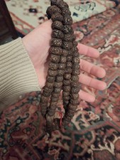 Rudraksha Mala Beads Tibetan Buddhist 108 Seeds 20th Century