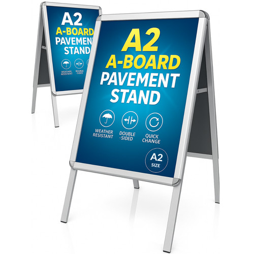 Double sided pavement sign - double-sided,